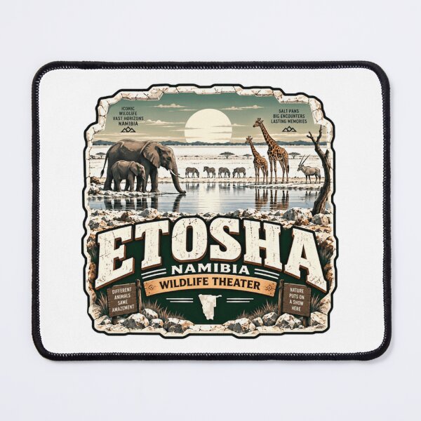 Item preview, Etosha Namibia Wildlife Theater African Safari Travel National Park Explorer designed and sold by Star3NowForMe.
