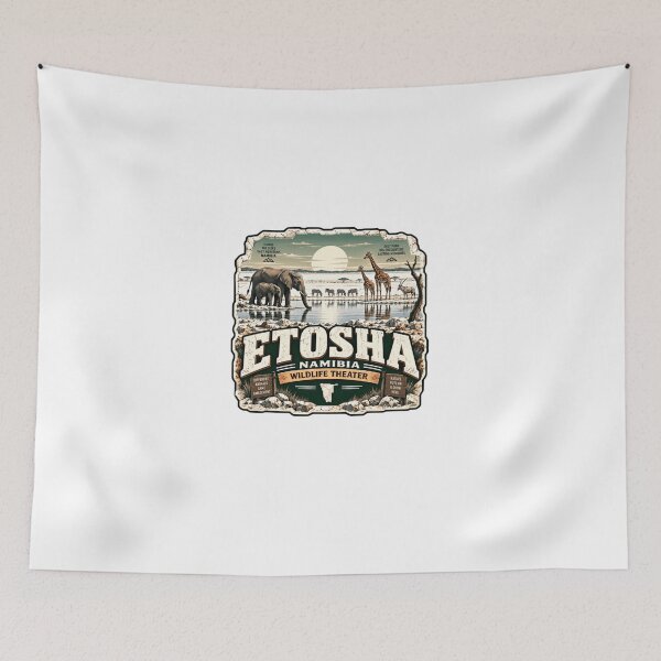 Item preview, Etosha Namibia Wildlife Theater African Safari Travel National Park Explorer designed and sold by Star3NowForMe.