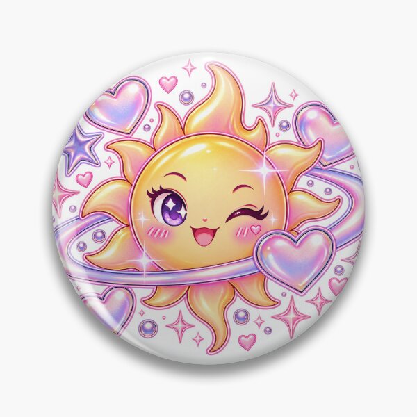 Item preview, Kawaii Y2K Sun & Moon Love | Pastel Celestial Cute Sun designed and sold by Chic  Artistry.