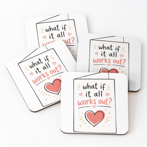 Item preview, What If It All Works Out? Inspirational Positive Motivational Hopeful Quote Optimism Encouragement designed and sold by HumansStuck12.