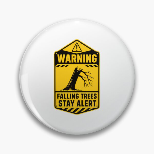 Item preview, Warning Falling Trees Stay Alert Arborist Logger Tree Service Safety designed and sold by JonesFlora2025.