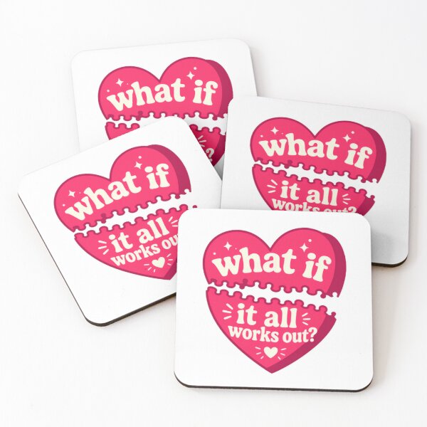 Item preview, What If It All Works Out? Optimism Hope Mental Health Quote designed and sold by HumansStuck12.