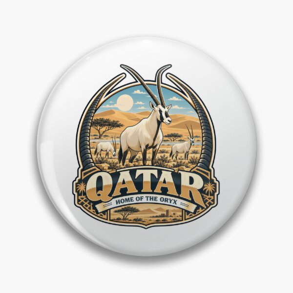 Item preview, Qatar Home Of The Oryx Arabian Desert Wildlife Traveler designed and sold by Star3NowForMe.