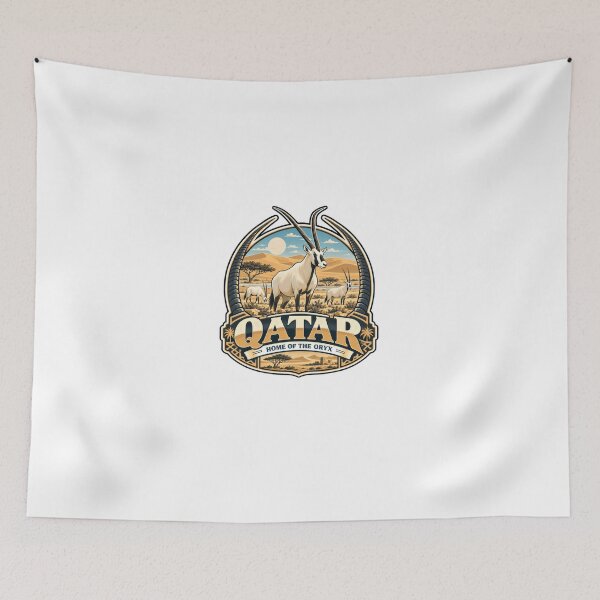Item preview, Qatar Home Of The Oryx Arabian Desert Wildlife Traveler designed and sold by Star3NowForMe.