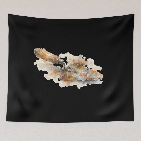 Item preview, Watercolor Construction Trowel Masonry Tool Design designed and sold by bvdesignart.