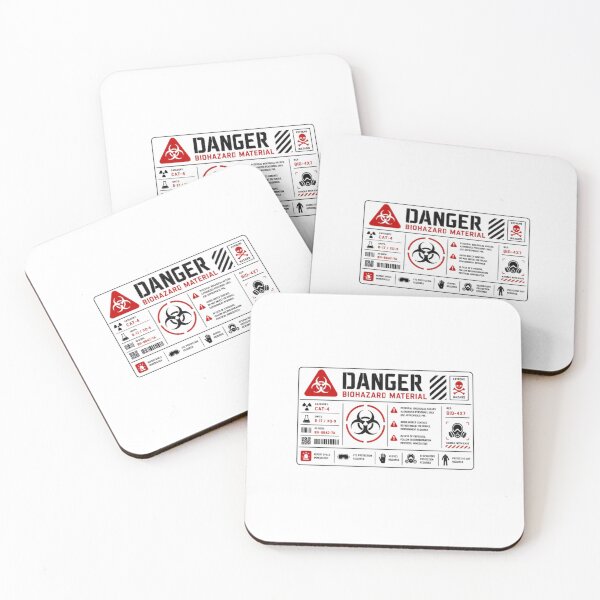 Item preview, Danger Biohazard Material Extreme Hazard Lab Worker Scientist Safety Warning designed and sold by RetroMini2026.