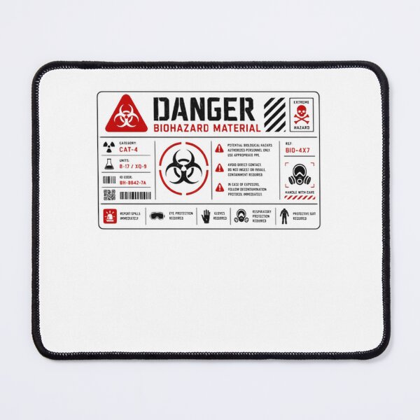 Item preview, Danger Biohazard Material Extreme Hazard Lab Worker Scientist Safety Warning designed and sold by RetroMini2026.