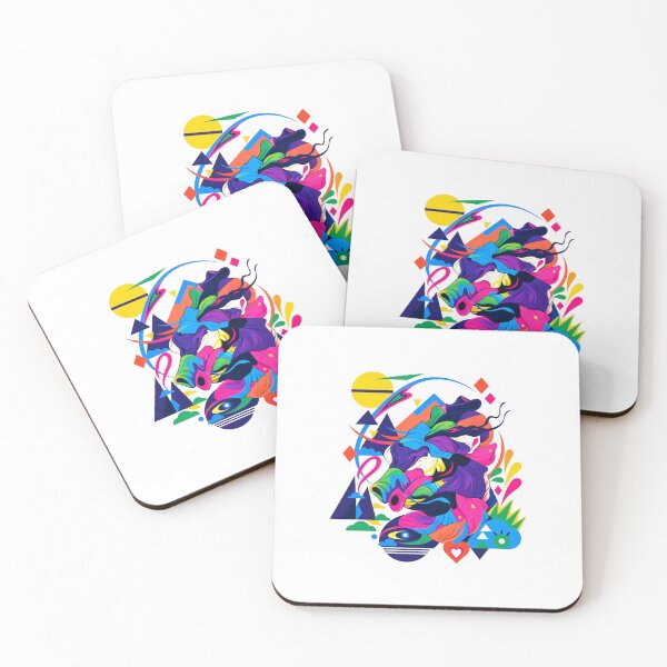 Item preview, Colorful Abstract Art Dragon designed and sold by DopamineMosaic.