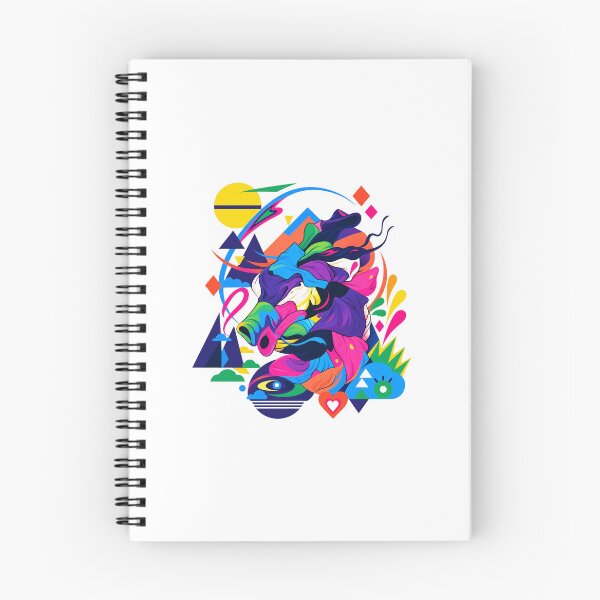 Item preview, Colorful Abstract Art Dragon designed and sold by DopamineMosaic.