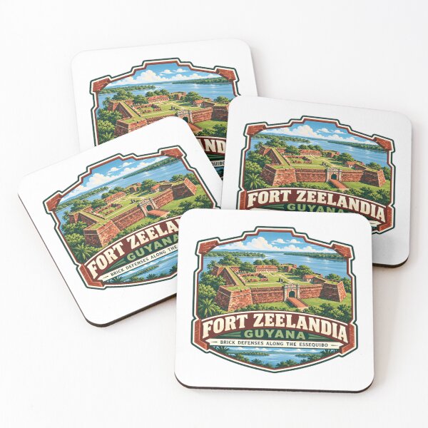 Item preview, Fort Zeelandia Guyana Brick Defenses Along The Essequibo South America Travel History Landmark designed and sold by SkeletonsDanger.