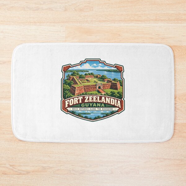 Item preview, Fort Zeelandia Guyana Brick Defenses Along The Essequibo South America Travel History Landmark designed and sold by SkeletonsDanger.