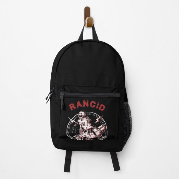 Item preview, Edgy Red Rocket Rider Skeleton Punk Rock Emblem designed and sold by uoncdru.