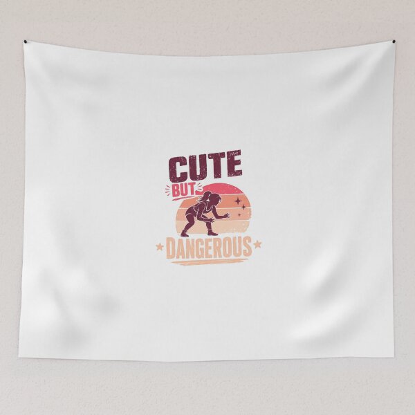 Item preview, Cute But Dangerous Women Wrestling Wrestler Girl designed and sold by JonesFlora2025.