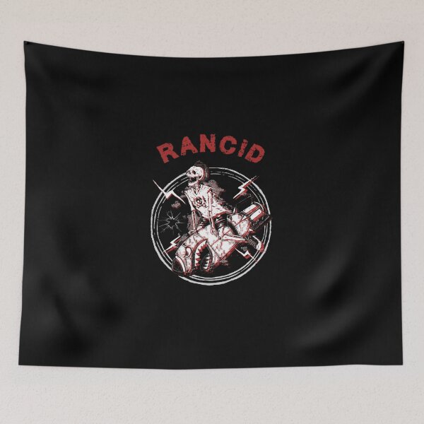Item preview, Edgy Red Rocket Rider Skeleton Punk Rock Emblem designed and sold by uoncdru.