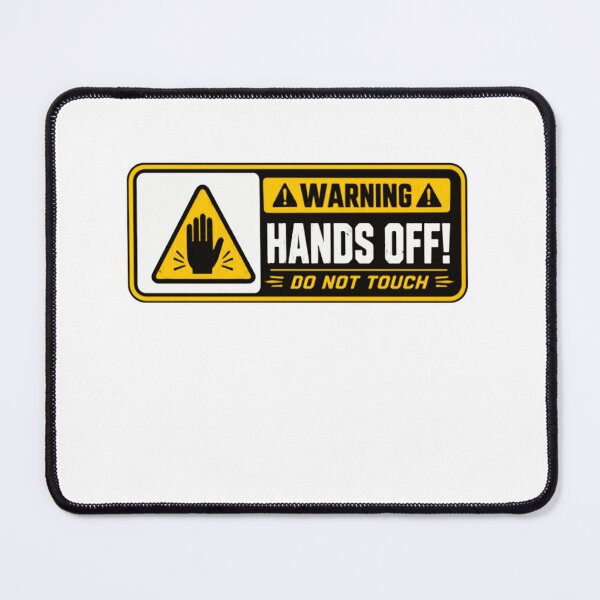 Item preview, Warning Hands Off! Do Not Touch Caution Boundary designed and sold by RetroMini2026.