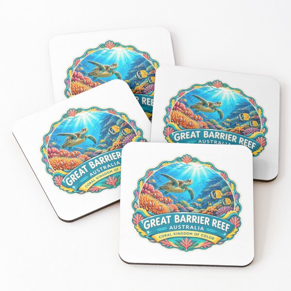 Item preview, Great Barrier Reef Australia Coral Kingdom Of Color Ocean Travel Souvenir designed and sold by SkeletonsDanger.