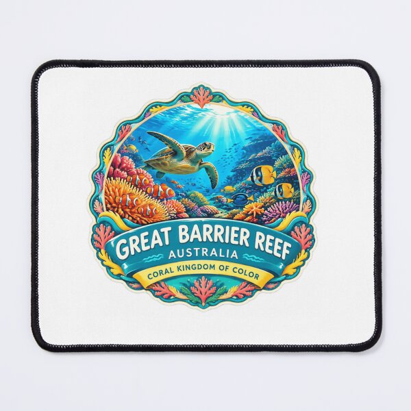 Item preview, Great Barrier Reef Australia Coral Kingdom Of Color Ocean Travel Souvenir designed and sold by SkeletonsDanger.