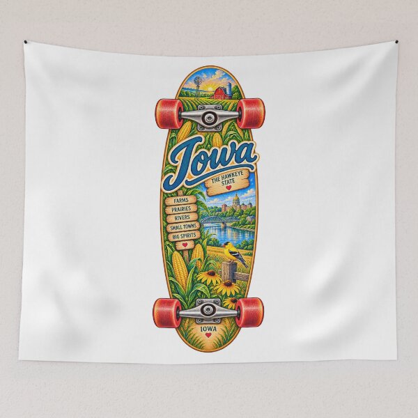 Item preview, Iowa Gen X Skateboard designed and sold by Whimspired By Paxx.
