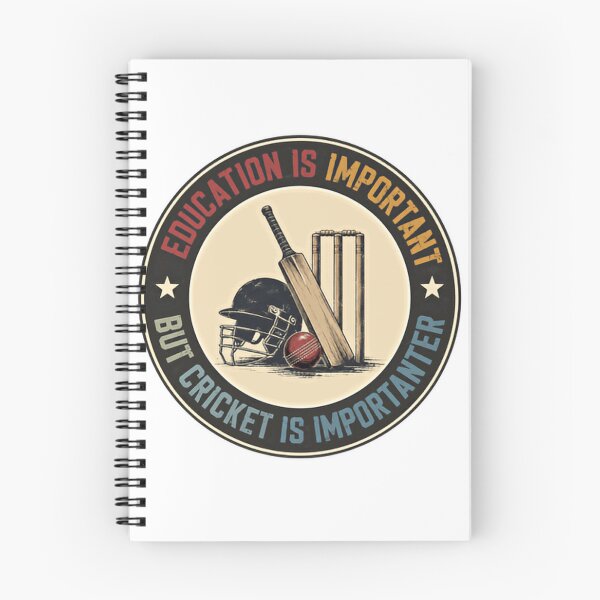 Item preview, Education Is Important But Cricket Is Importanter Cricket Player Fan Gift designed and sold by HumansStuck12.