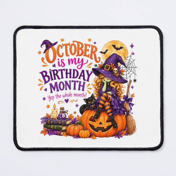 Item preview, October Is My Birthday Month Witch Halloween Cake Gift designed and sold by MatrixRig.