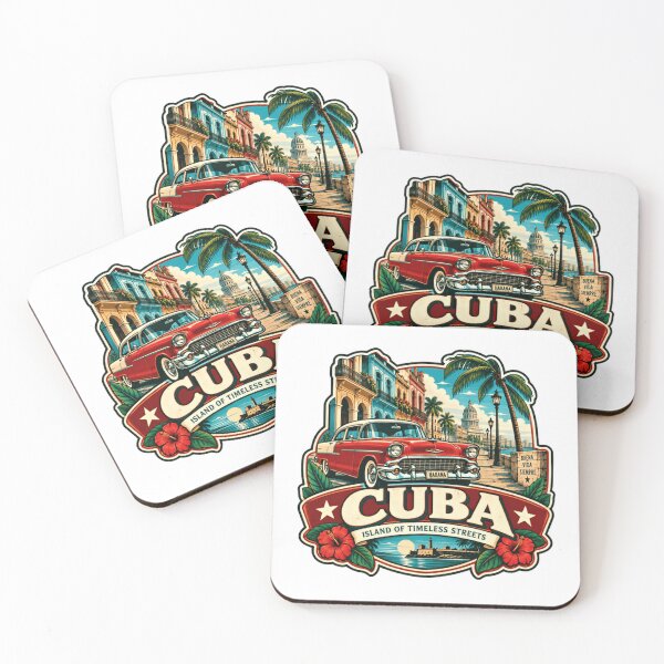 Item preview, Cuba Island Of Timeless Streets Havana Vintage Car Caribbean Travel Habana Vacation designed and sold by SkeletonsDanger.