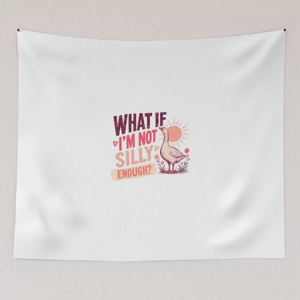 Item preview, What If I'm Not Silly Enough Funny Goose Quote Humor Animal Lover designed and sold by HumansStuck12.