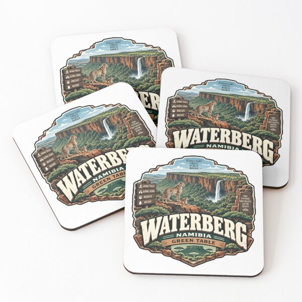 Item preview, Waterberg Namibia Green Table Wildlife Hiking Nature Traveler designed and sold by Star3NowForMe.