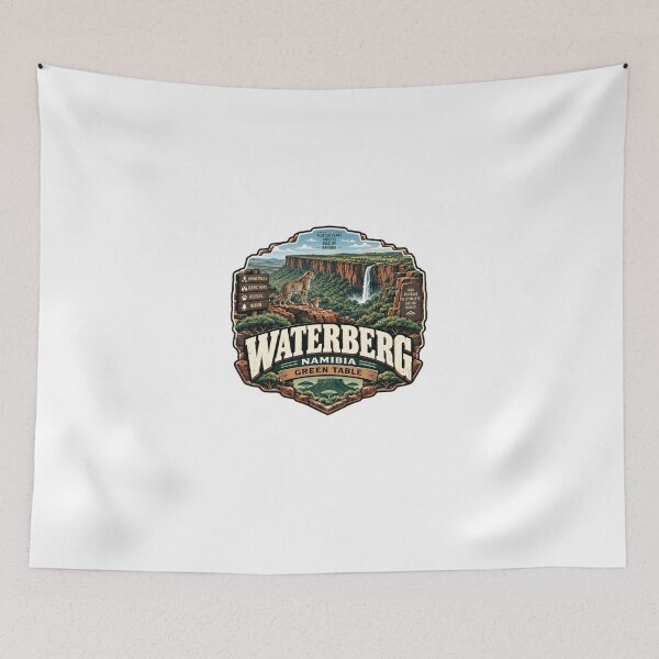 Item preview, Waterberg Namibia Green Table Wildlife Hiking Nature Traveler designed and sold by Star3NowForMe.