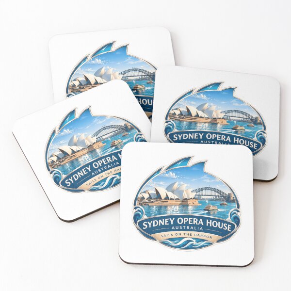 Item preview, Sydney Opera House Australia Sails On The Harbor Travel Souvenir Landmark Tourist designed and sold by SkeletonsDanger.