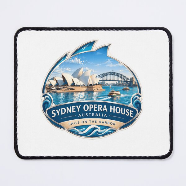 Item preview, Sydney Opera House Australia Sails On The Harbor Travel Souvenir Landmark Tourist designed and sold by SkeletonsDanger.
