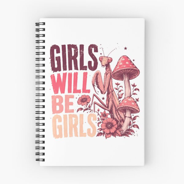 Item preview, Girls Will Be Girls Praying Mantis Mushroom Nature Woman Girl designed and sold by HumansStuck12.