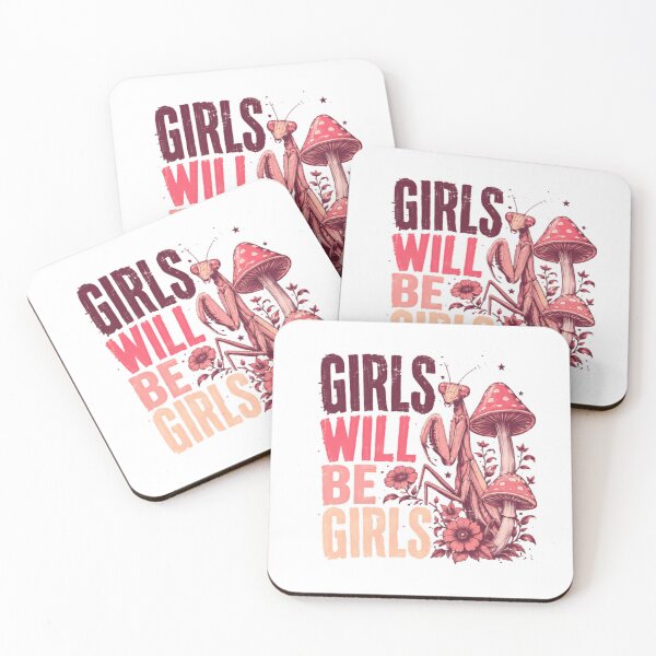 Item preview, Girls Will Be Girls Praying Mantis Mushroom Nature Woman Girl designed and sold by HumansStuck12.