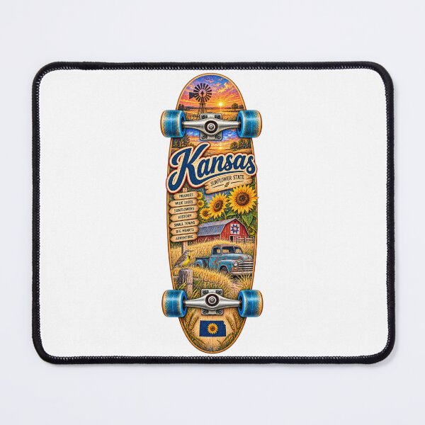 Item preview, Kansas Gen X Skateboard designed and sold by Whimspired By Paxx.