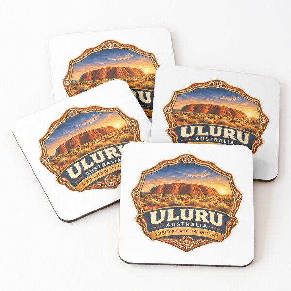 Item preview, Uluru Australia Sacred Rock Of The Outback Australian Landmark Travel Souvenir designed and sold by SkeletonsDanger.