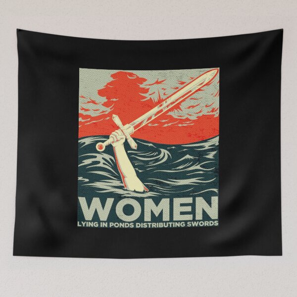 Item preview, Women Lying In Ponds Distributing Swords Monty Python Art designed and sold by tamicantik47.