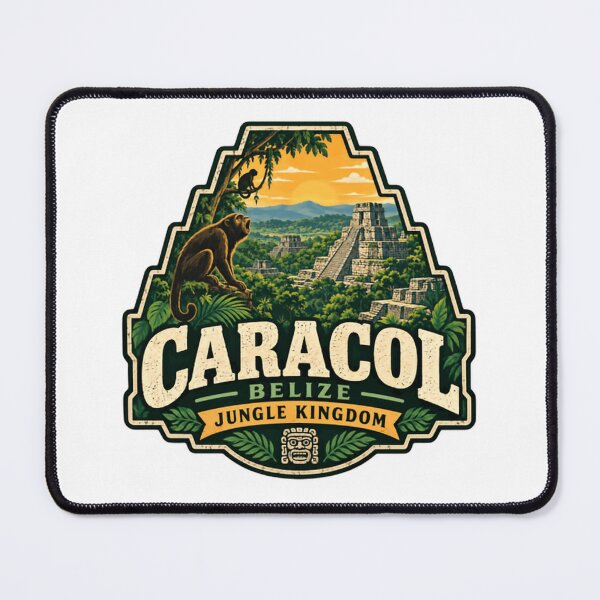 Item preview, Caracol Belize Jungle Kingdom Mayan History Travel Explorer designed and sold by Star3NowForMe.