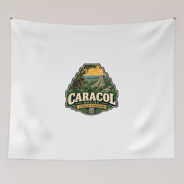 Item preview, Caracol Belize Jungle Kingdom Mayan History Travel Explorer designed and sold by Star3NowForMe.