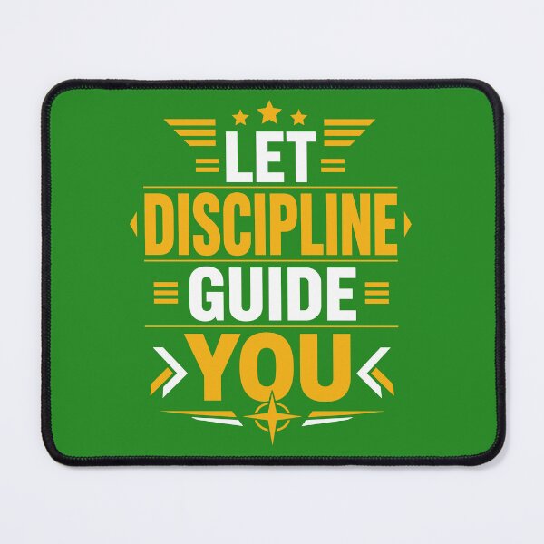 Item preview, Let Discipline Guide You Motivational Success Typography T-Shirt designed and sold by rejowan-arts.