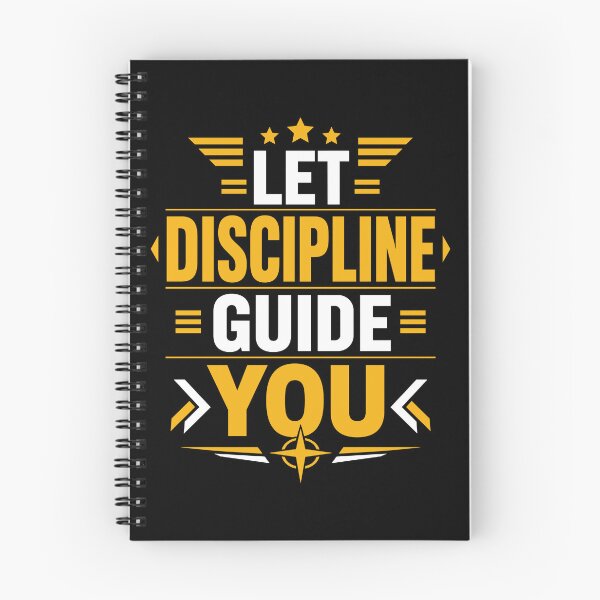 Item preview, Let Discipline Guide You Motivational Success Typography T-Shirt designed and sold by rejowan-arts.
