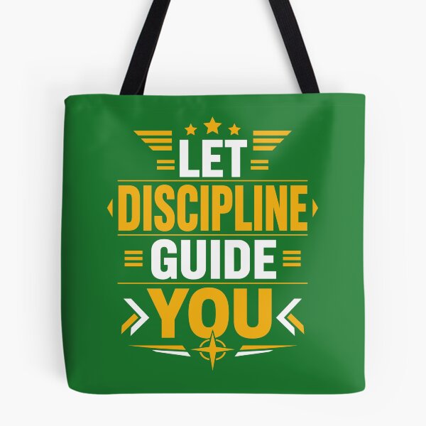 Item preview, Let Discipline Guide You Motivational Success Typography T-Shirt designed and sold by rejowan-arts.