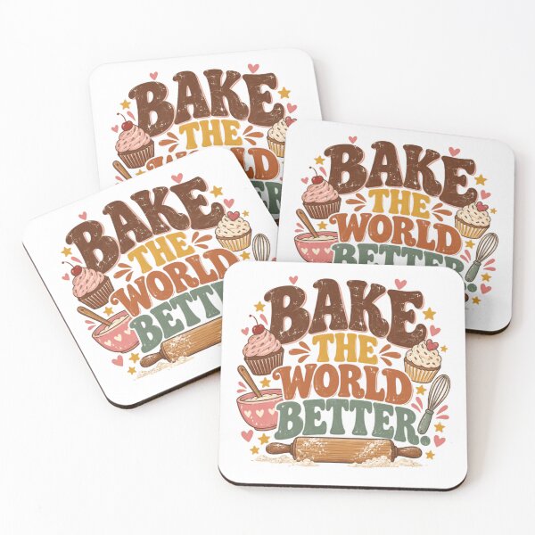 Item preview, Bake The World Better Baker Home Cook Pastry Chef Dessert Lover designed and sold by HumansStuck12.