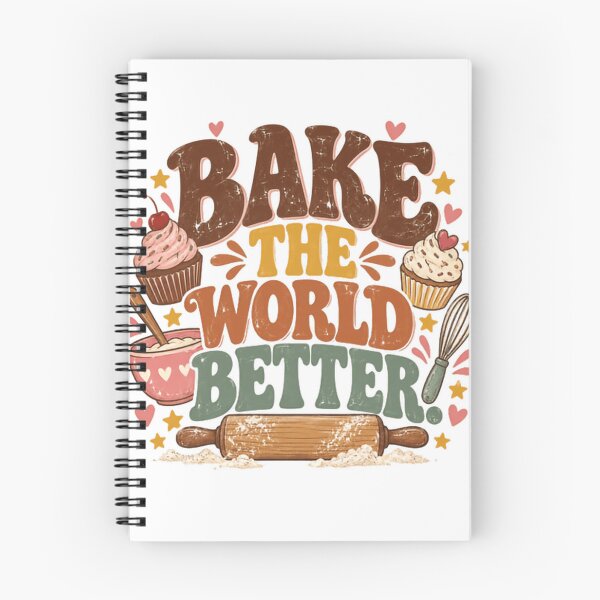Item preview, Bake The World Better Baker Home Cook Pastry Chef Dessert Lover designed and sold by HumansStuck12.