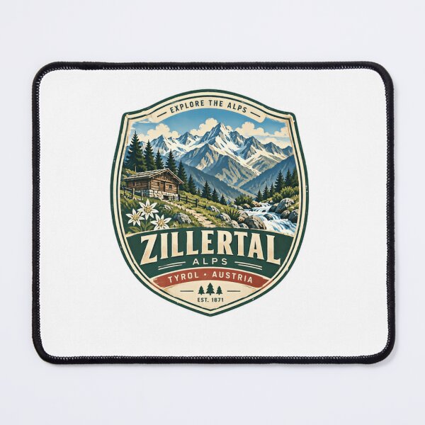 Item preview, Explore The Alps Zillertal Alps Tyrol Austria Mountain Traveler Hiking designed and sold by SkeletonsDanger.