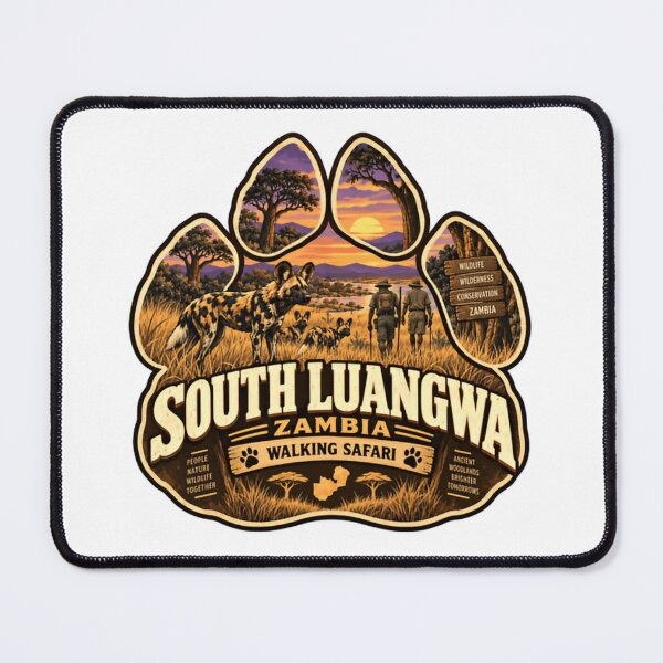 Item preview, South Luangwa Zambia Walking Safari African Wildlife Conservation Travel designed and sold by Star3NowForMe.