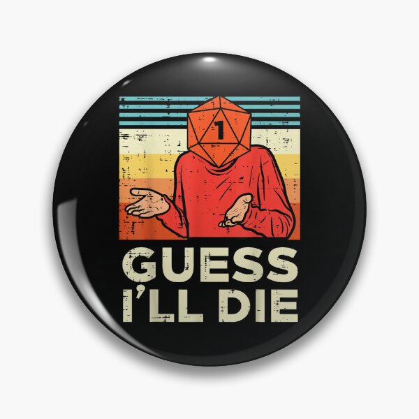 Item preview, Guess Ill Die Retro designed and sold by sigrunsartcave.