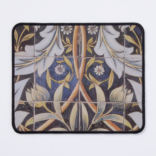 Item preview, Panel of ceramic tiles designed by morris and produced by william de morgan 1876 designed and sold by VeilOfPigments.