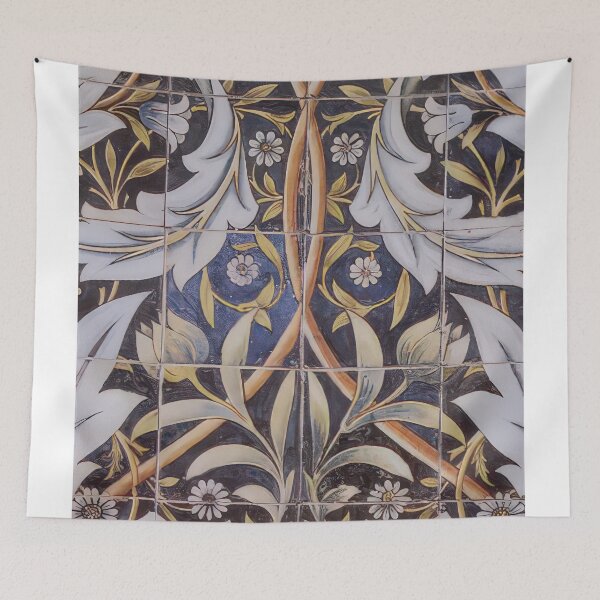 Item preview, Panel of ceramic tiles designed by morris and produced by william de morgan 1876 designed and sold by VeilOfPigments.