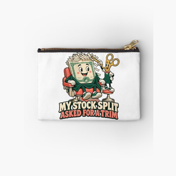 Artikelvorschau, Stock Split Haircut Funny Investing Cartoon entworfen und verkauft von Bikivuno.