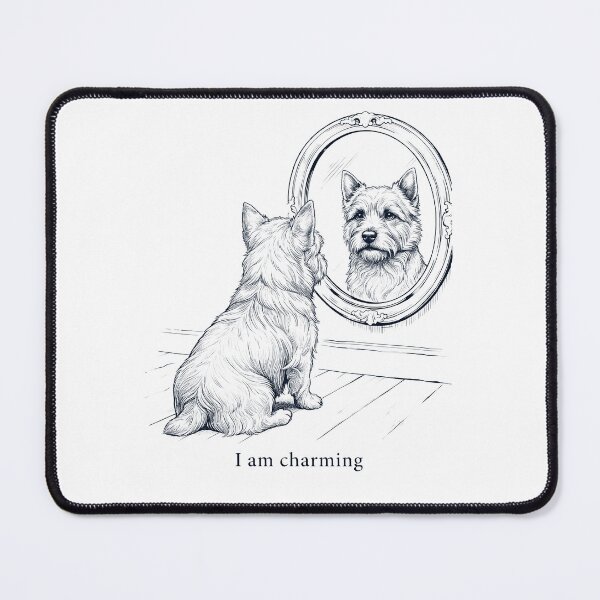 Item preview, Norwich Terrier I Am Charming Mirror Meme Dog Lover designed and sold by dian-rody-crest.