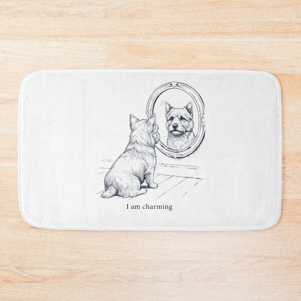 Item preview, Norwich Terrier I Am Charming Mirror Meme Dog Lover designed and sold by dian-rody-crest.